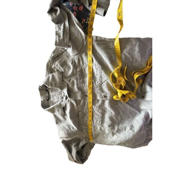 Travis Mathew Mens Gray Long-Sleeve Button-Down Shirt Large - Picture 11 of 11